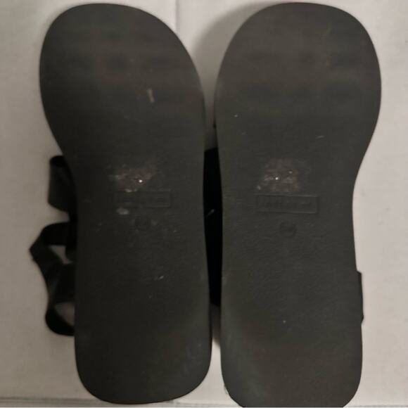 Indigo Rd Faux Leather Chunky Fisherman Platform Open Toe Black Sandals Women 11 - Picture 7 of 7